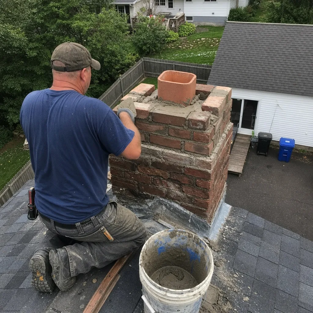 Chimney Cap & Crown Installation